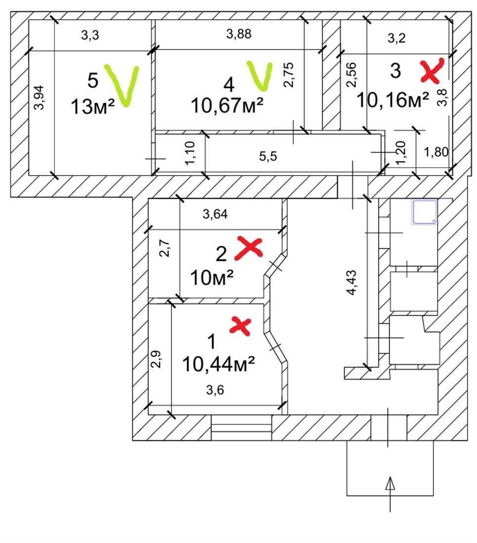 Продам помещение свободного назначения 80 м.кв.