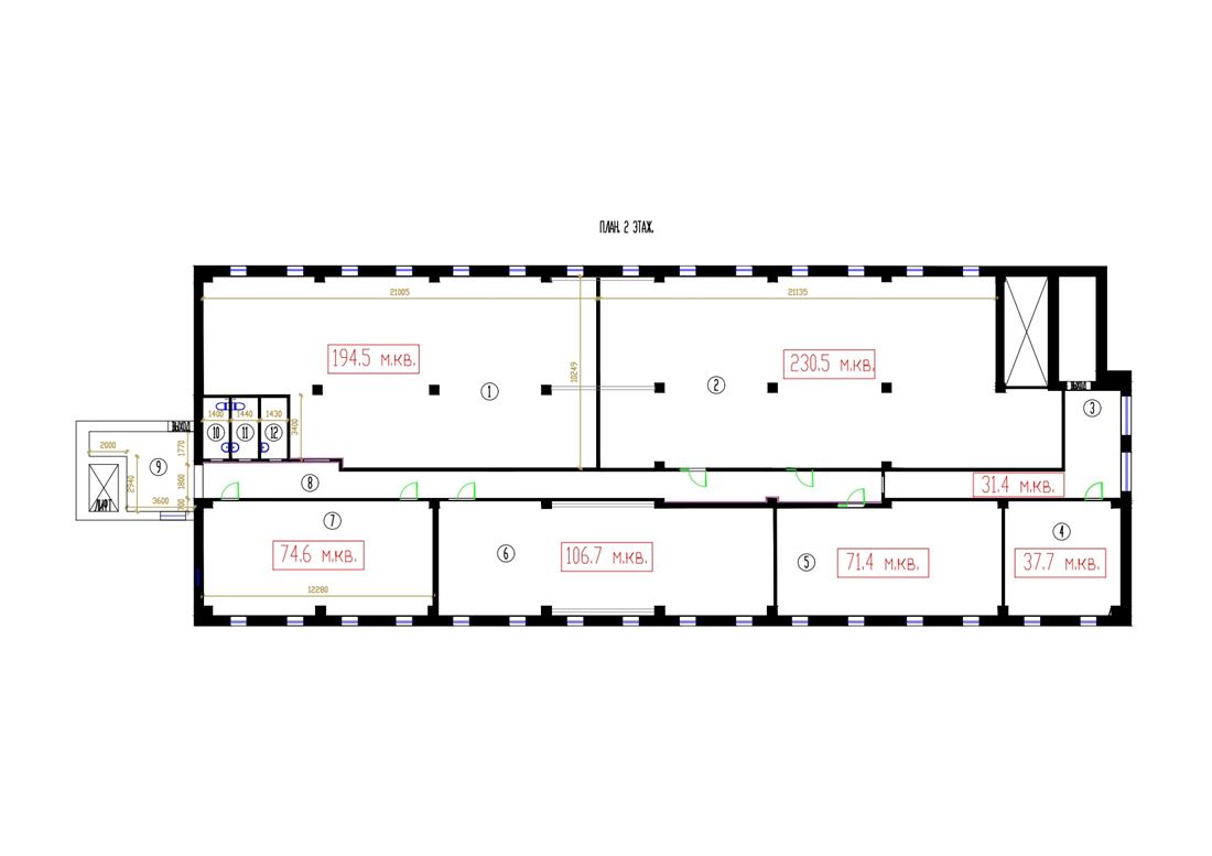 Сдам в аренду помещение свободного назначения 69.1 м.кв.