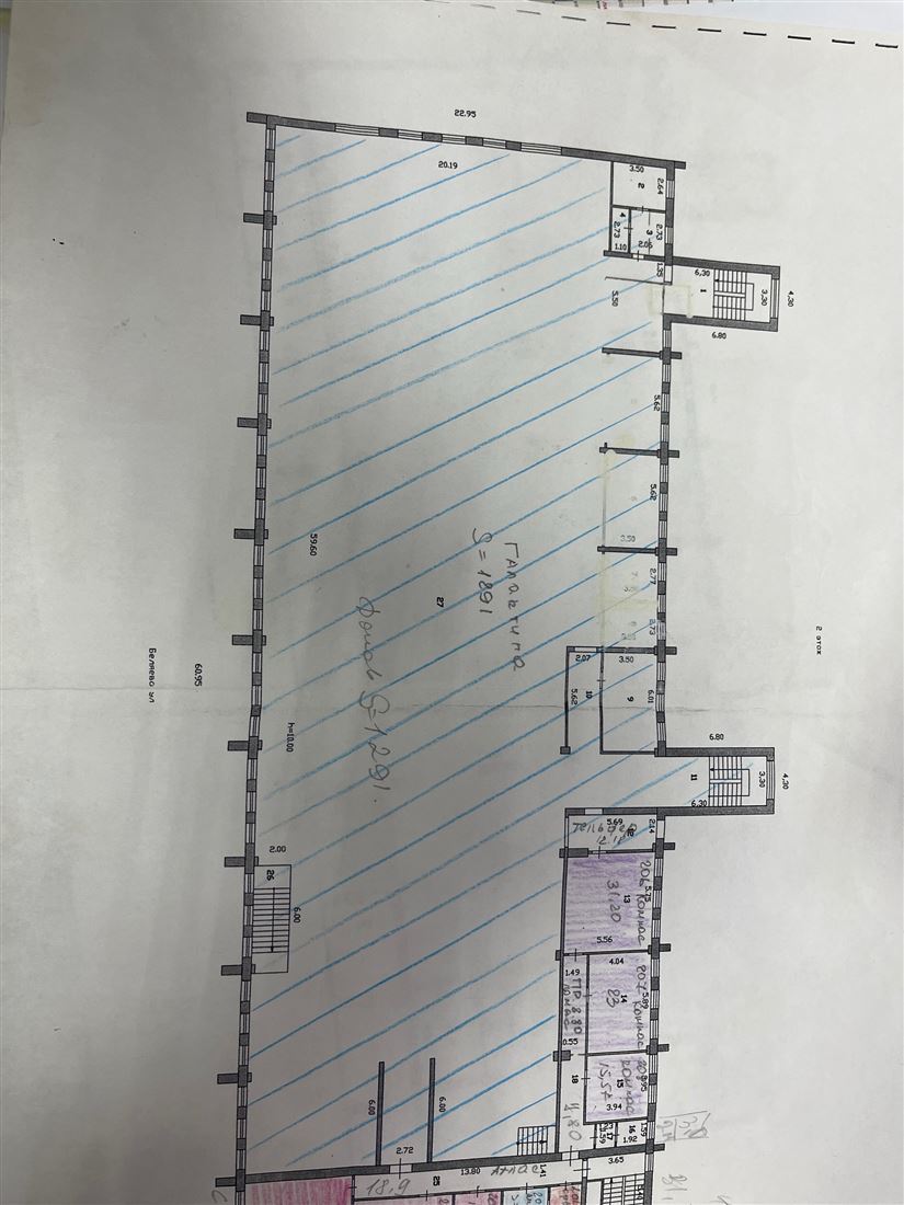 Сдам в аренду помещение свободного назначения 1291 м.кв.