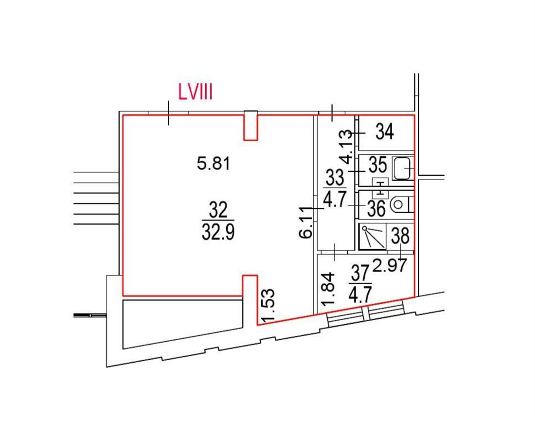 Сдам в аренду помещение свободного назначения 48.8 м.кв.
