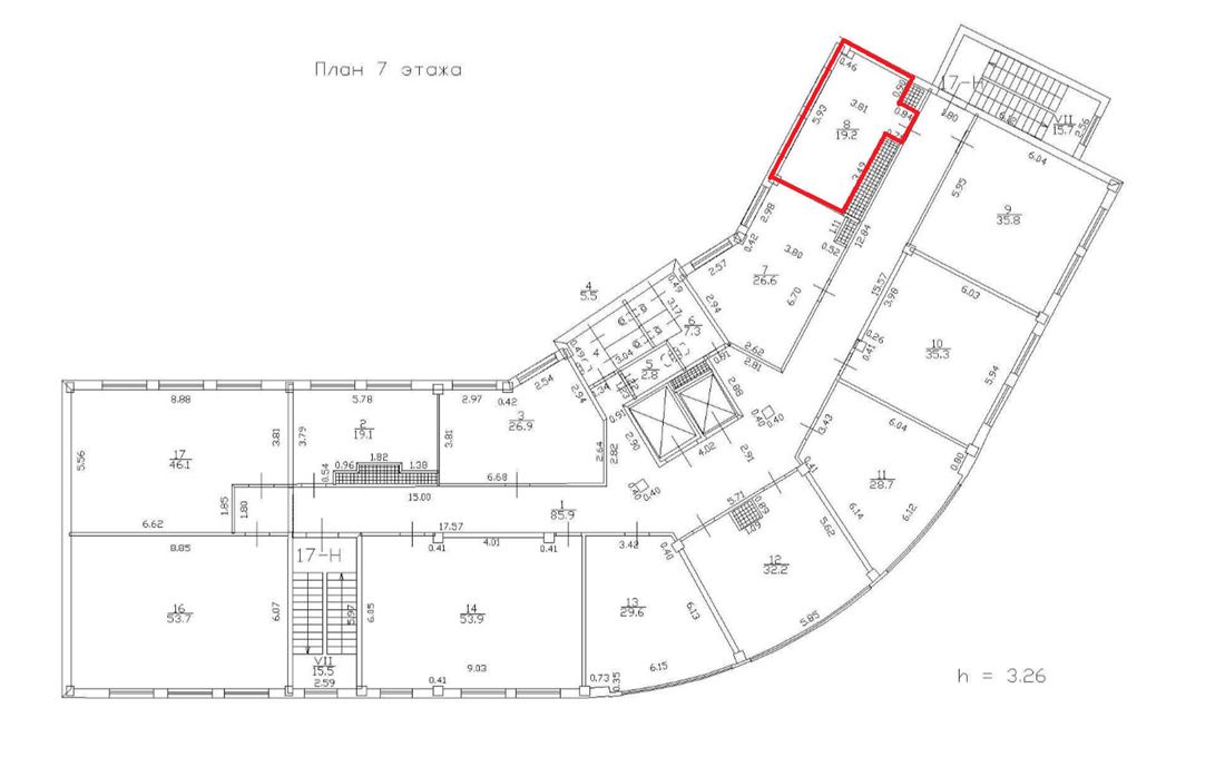 Сдам в аренду помещение свободного назначения 19.2 м.кв.