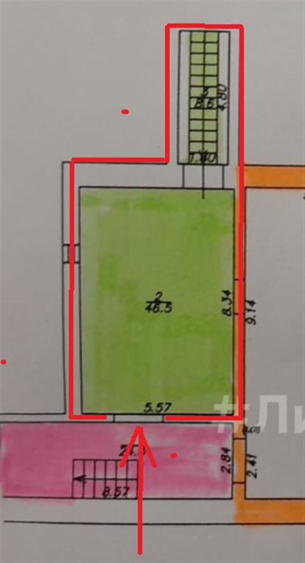 Сдам в аренду помещение свободного назначения 46.5 м.кв.