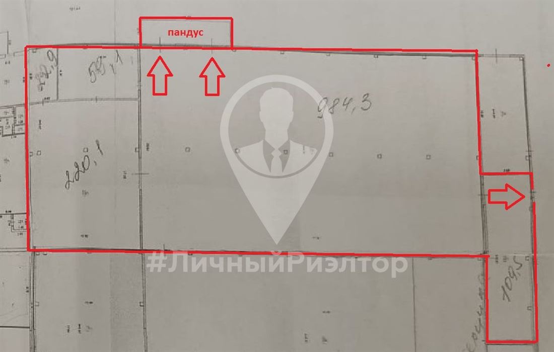 Сдам в аренду помещение свободного назначения 1400 м.кв.