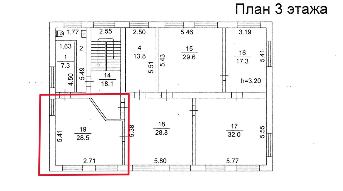 Сдам в аренду помещение свободного назначения 35.8 м.кв.