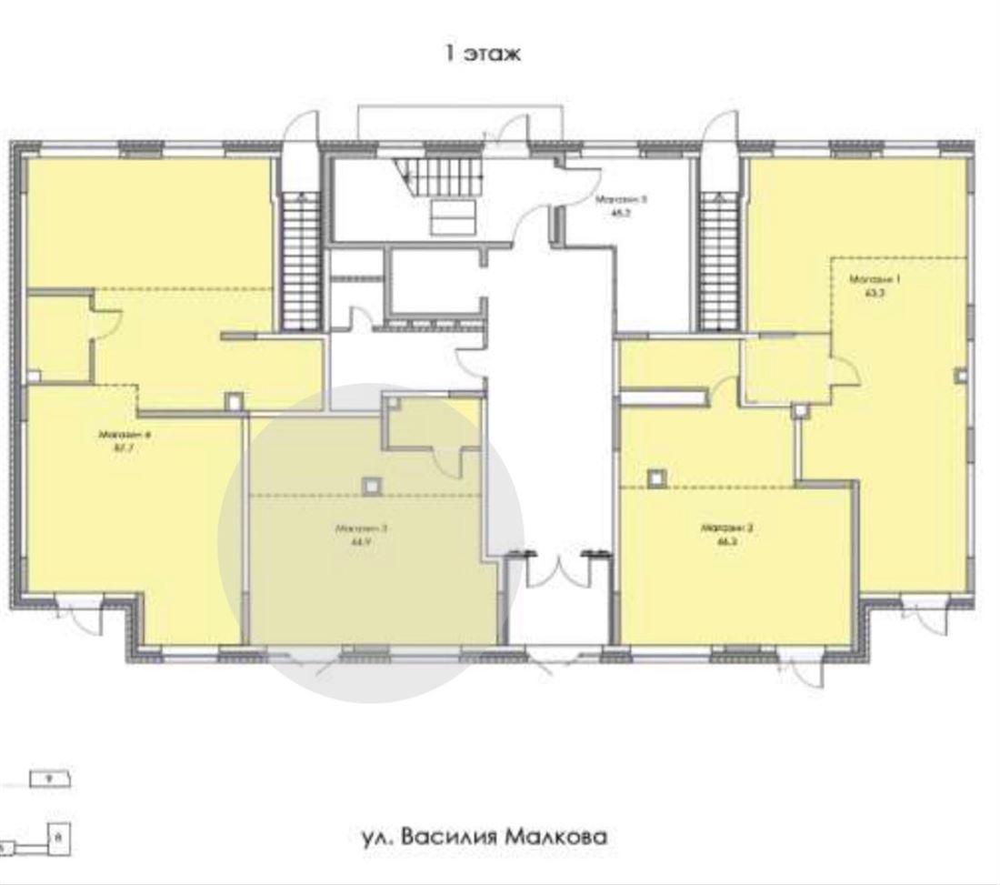 Сдам в аренду помещение свободного назначения 44.8 м.кв.